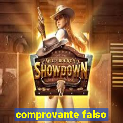 comprovante falso